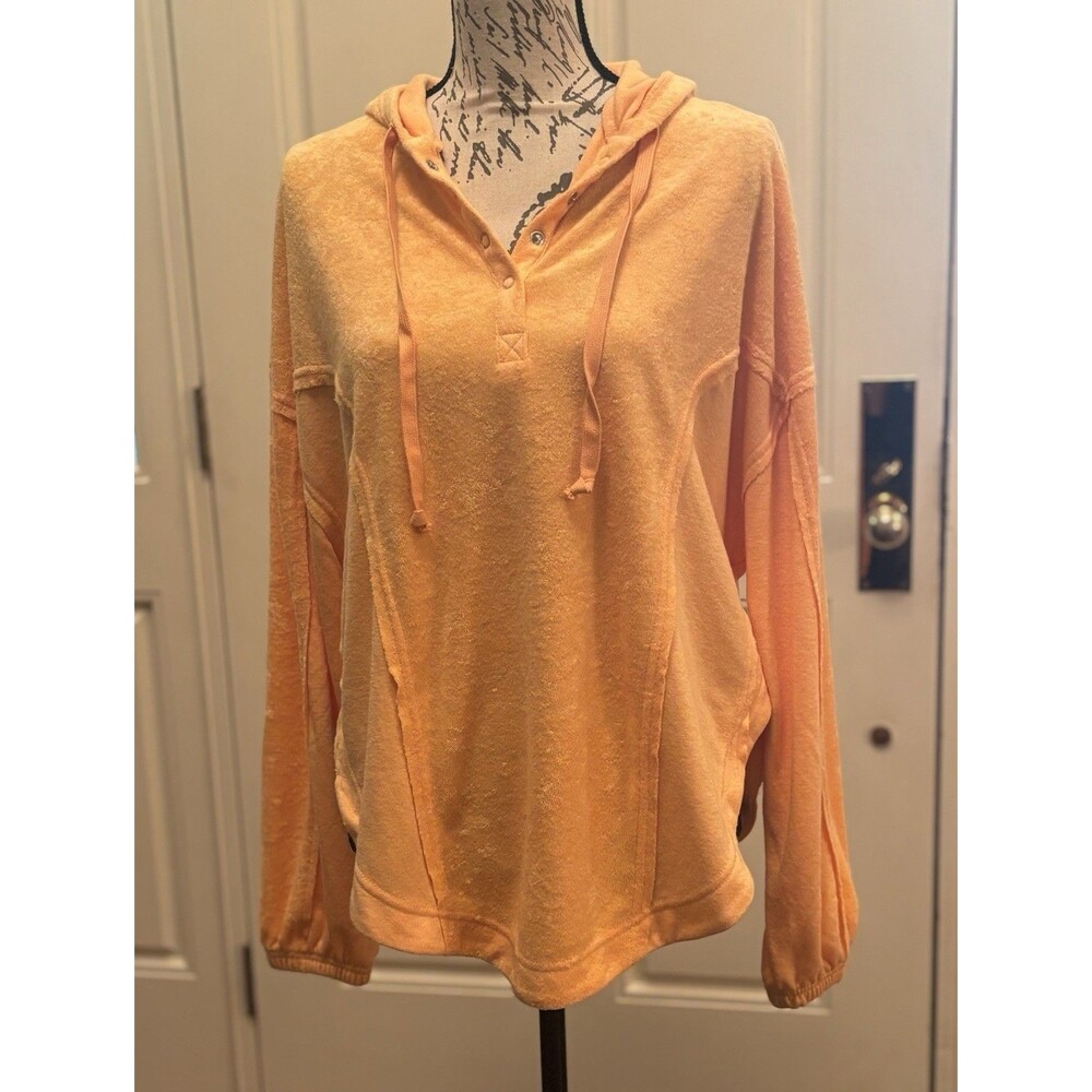 Out From Under Urban Outfitters Hooded Orange Terry Dopamine Sweatshirt SP NWOT